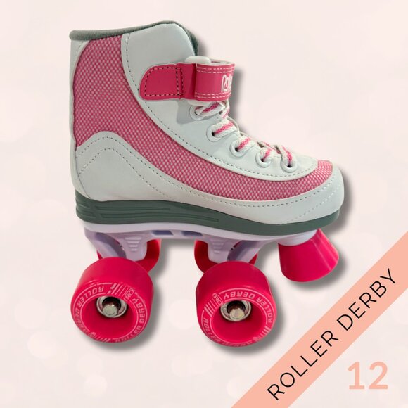 Roller Derby Girls Adjustable Roller Skates – Pink & White – Size Jr 12 - Picture 3 of 6